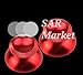 Produktbild SAR-Market - PS4 Controller Analog Aluminium Alu Joystick Thumbstick für Sony Playstation silber (rot)