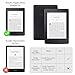 Smart Case Compatible with Kindle Paperwhite 5th/6th/7th Generation e-Reader (2012-2018 Released - Model No:EY21 & DP75SDI), Includes a Screen Protector - Premium PU Leather Cover with Auto Sleep/Wake