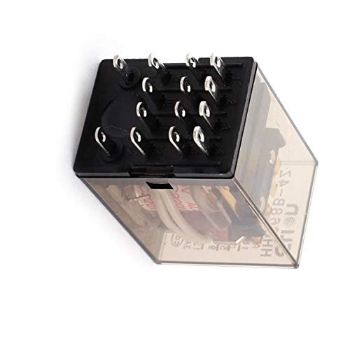 Aexit HHC68B-4Z AC Switches 220V Coil 14 Ternimal 4PDT Electric Foot Switches Electromagnetic Relay