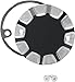 Drag Specialties Points Cover Straight Cut Black Harley-Davidson Big Twin XL