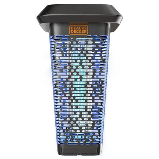 BLACK+DECKER Bug Zapper & Fly Trap-Mosquito Repellent- Gnat Killer Indoor & Outdoor Electric UV Bug Catcher for Insects- 2 Acre Coverage for Home, Deck, Garden, Patio Commercial Strength