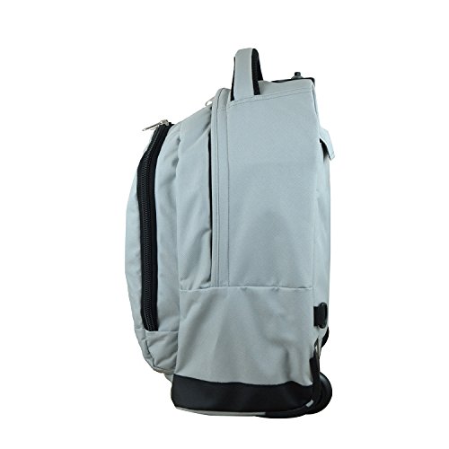 Denco NBA Los Angeles Lakers Wheeled Backpack, 19-inches, Grey