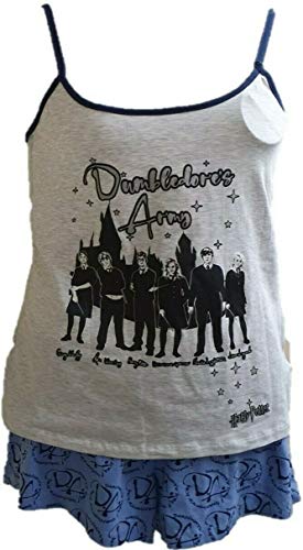 Licensed_Primark - Conjunto de Pijama y Pijama Corto de Harry Potter Wizarding World Dumbledore's Army Gris Gris 40/42 ES/M
