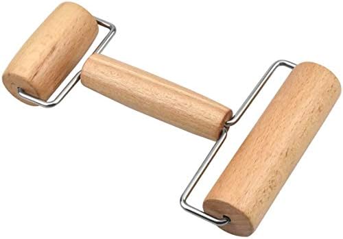 Pinsheng Rolling Pin, Wooden Pastry Pizza Roller Pin, Wooden Dough Roller, Natural Wood Smooth Roller Kitchen Utensils Ideal for Baking Dough, Pizza, Pie, Pastries, Noodles and Cookies