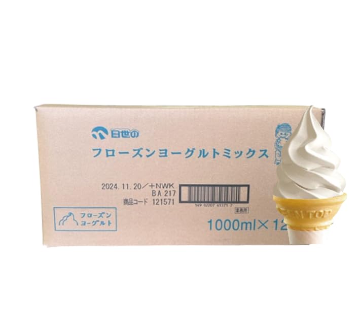 Amazon.co.jp: 日世フローズンヨーグルトミックス 1ℓ×12 1ケース