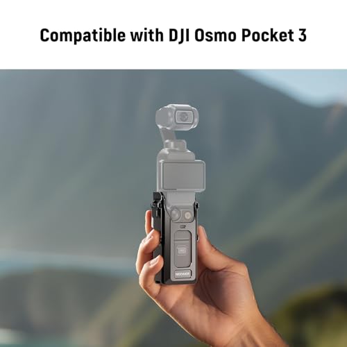 Image of NEEWER Pocket 3 Cage, All in One Aluminum Alloy Protective Video Rig Compatible with DJI Osmo Pocket 3 & Magnetic Mount Accessories, 1 /4 inch Threads Cold Shoe, Slots for Quick Release Side Handle, AC029