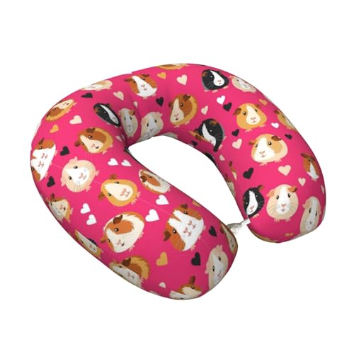 Almohada de espuma viscoelástica en forma de U para viaje miniatura 1