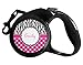 Zebra Print & Polka Dots Retractable Dog Leash - Small (Personalized)