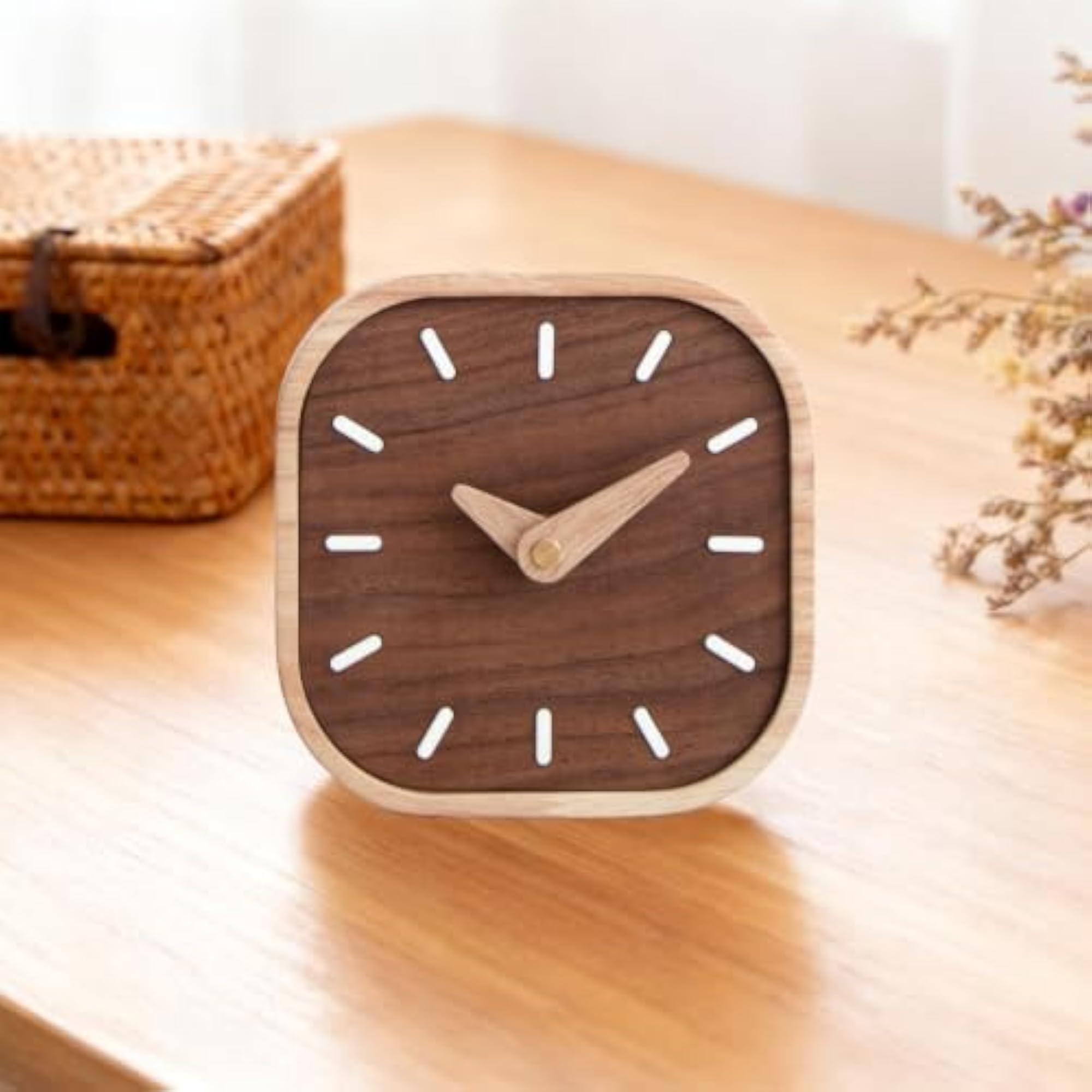 Stylish Desktop Tabletop Clock, Grey