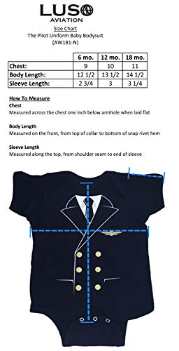 The Pilot Uniform Baby Bodysuit, Navy4