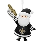 Hallmark Christmas Ornament, NFL New Orleans Saints Santa Fan Ornament, Gifts for Sports Fans