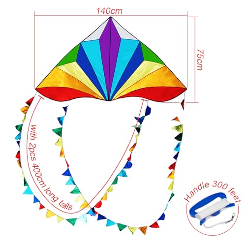 Lenkdrachen HONBO Kinder Drachen Große Delta Kites