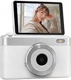 KEIYO チルト式Wi-Fiデジタルカメラ 2000万画素 AF-S 家電 写真 動画 レトロ コンデジ 記録 AN-DC006WH ホワイト