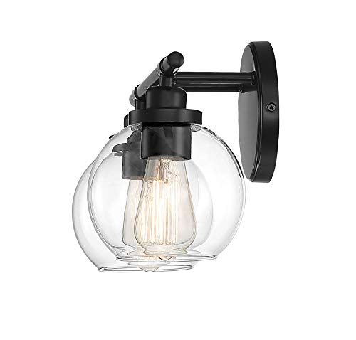 Savoy House 8-4050-2-Bk Carson Matte Black 2-Light Bathroom Vanity Light (14" W X 9" H) #TOP4