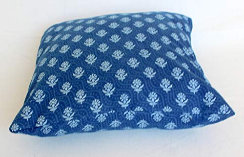 Housse de coussin pour canapé indien et grand pouf à pompons extérieurs - 4