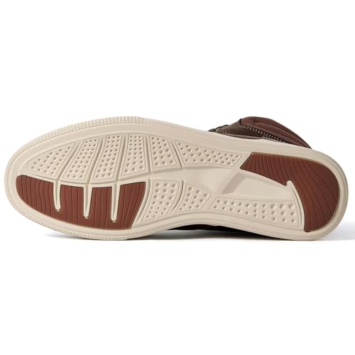 Image of Arkbird Casual Sneaker Boots, High-Top Sneakers Lace-up Leather Chukka Shoes for Men