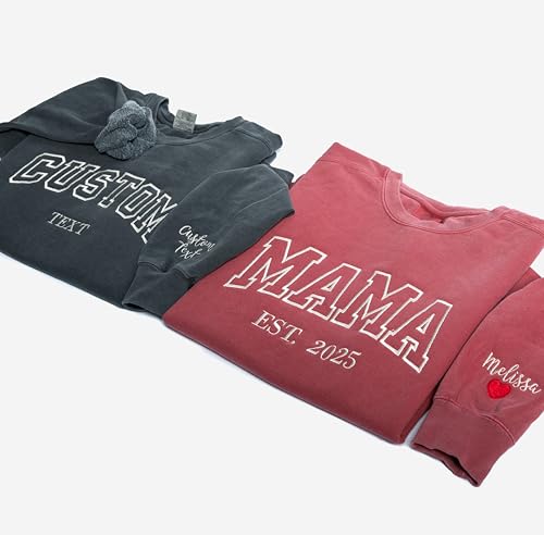 Personalized Unisex Embroidered Hoodies & Sweatshirts - Custom Text Apparel for Unique Gifts This Holiday Season - Image 4