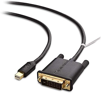 Cable Matters Mini DisplayPort to DVI Cable (Mini DP to DVI Cable) in Black 6 Feet - Thunderbolt and Thunderbolt 2 Port Compatible