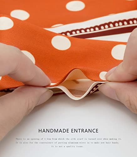 Women's Designer Neckerchief Handbag Handle Ribbon Fashion Scarf Cute Hair Tie4