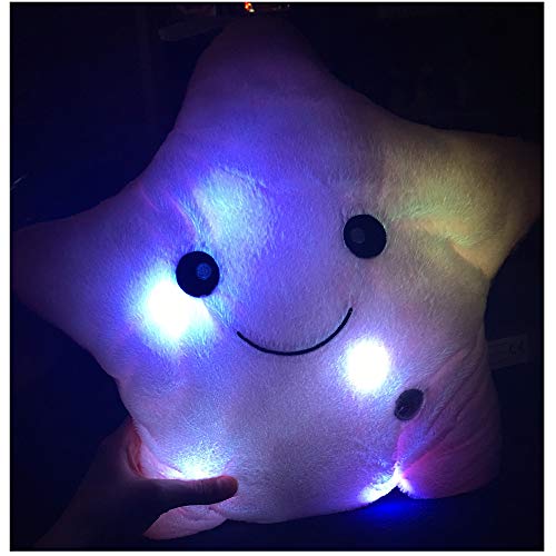 Sofipal SOFI01 Creative Twinkle Star Shaped Plush Pillow, Led Night Light Glowing Cushions Plush Stuffed Toys Gifts thumb #4