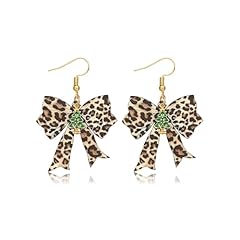 F-Leopard Bow Earrings