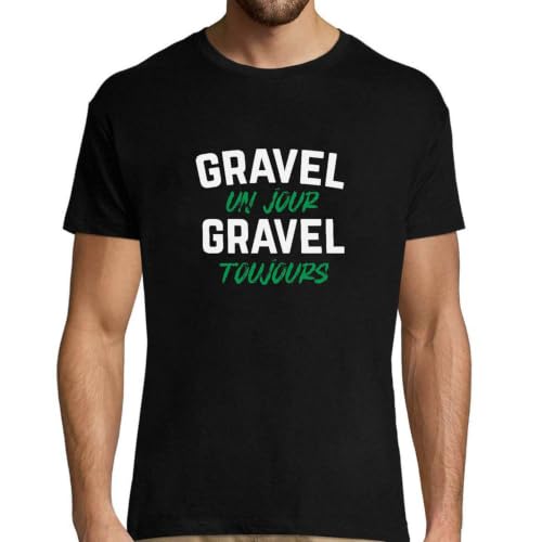 T-Shirt Homme Gravel rigolo contre les cadeaux basiques, vêtement confortable imprimé en France