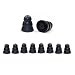 Triple flange, trilevel - Earphones Plus brand replacement ear cushions made to fit Klipsch, Shure, Etymotic and other models requiring a 2mm attachment diameter. Black, Large