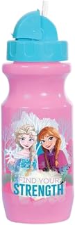 Copo Infantil Bico Retrátil com Canudo de Silicone 580ml Frozen Rosa - BabyGo