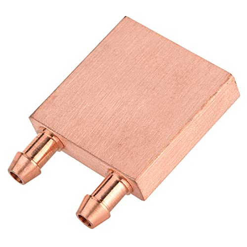 Tosuny Water Cooling Block 40x40x10mm Copper Liquid Water Cooler Heat Sink System for CPU Graphics Radiator