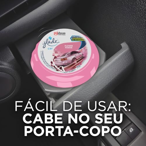 Glade Gel Car Flower Power 70G, Glade