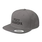 Snapback Hats for Men & Women American Foxy Grandpa Embroidery Acrylic Flat Bill Baseball Cap Dark...