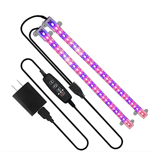 Plant Growth lamp 45W Solar Growth lamp with Timing Switch Luminous Plant Growth lamp Indoor Plant Quantum Full Spectrum Timing Function Home Garden hydroponic Two Packs