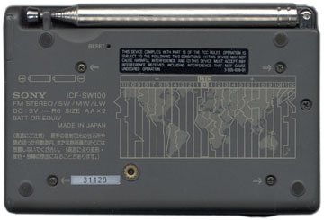 Sony ICF-SW 100 E world receiver anthracite : Amazon.nl