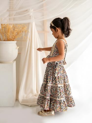 Image of Ethnic kurta for girls | Kids Salwar Suit Set | Girl's Printed top Sharara Dress Set for kids girls