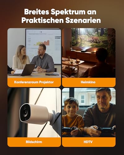 9. Bild von SNOWKIDS 4K HDMI Kabel 2Meter,HDMI-Kabel 4K@60Hz Nylon Geflecht Vergoldete Anschlüsse mit Ethernet/Audio Rückkanal, Kompatibel mit HDTV/Laptop/Blu-ray/Soundbar/Monitor/PS-5/X-box 2m