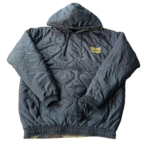 Warrant Officer Eagle Rising Reversible WOobie Hoodie with Black and Woodland (FBA) (US Alpha X-Large Regular Regular)
