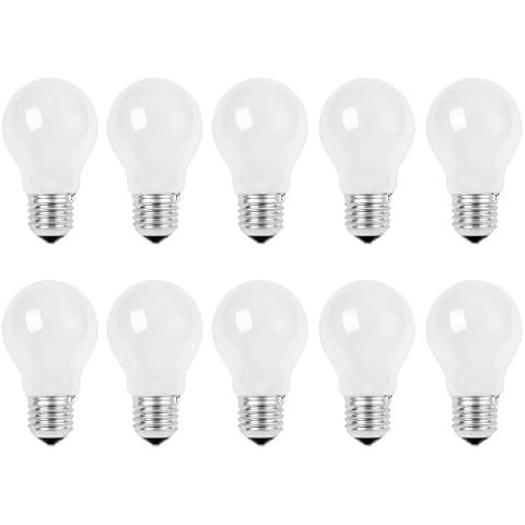 10 x Bombilla 100 W E27 mate Cover