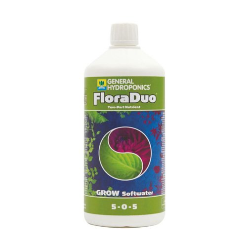 Abono / Nutriente mineral GHE FloraDuo Grow Soft Water / Agua blanda (1L)