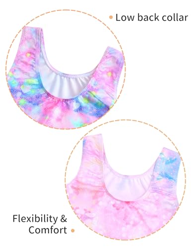 Image of 2 Pack Leotard for Girls Gymnastics Sparkly Sleeveless Unitards