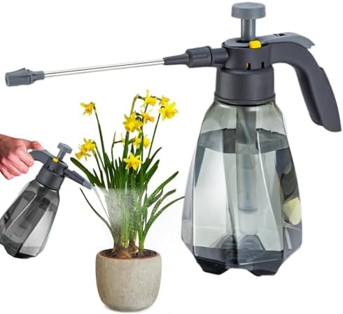 Pulverizador de jardín a presión, bomba de presión para riego de jardín, boquilla ajustable de 1,5 l para plantas verdes para jardinería, plantas en maceta, flores y cuidado del césped Pulverizador de jardín a presión, bomba de presión para riego de jardín, boquilla ajustable de 1,5 l para plantas verdes para jardinería, plantas en maceta, flores y cuidado del césped