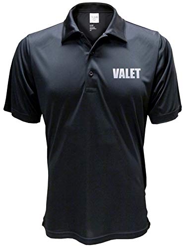 Valet Parking Staff Polo, Parking Staff Uniform, Reflective Design, Performance Polo, Moisture Wicking.
