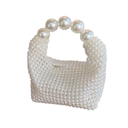 Image of Luxury Pearl Embellished Handheld Bag