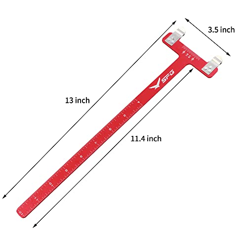 Sopoger Archery Bow Square Nocking Points Pliers Bow String Knock Kit T Shape Turning Bow Square Ruler Tool String-Loop Nocking Buckle Pliers For Recurve Compound Bow Accessories (Red) #TOP7