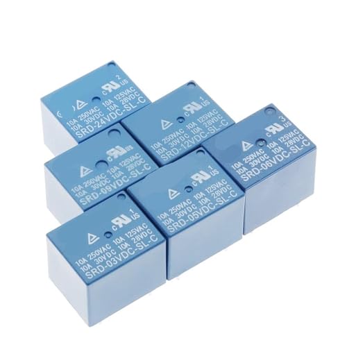 Relais SRD-06VDC-SL-C 5P haute capacite de coupure 10A pour automatisme
