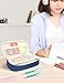 SUNEE Cute Pencil Case, Aesthetic Pen Pouch, Colored Large Pencil Bag with Zipper, Kawaii Stationery Storage and Organizer, School Supplies for Teen and Adult Girls, Navy Blue