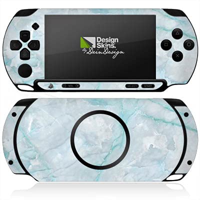 Skin Compatibile con Sony PSP Street E1004 Pellicola Adesivi Blu Motivo Design