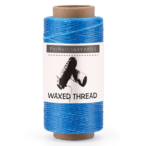Jupean Waxed Thread for Leather Threads Wax Thread for Leather Sewing