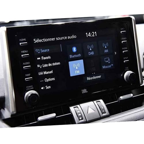 Verre trempé de qualité pour écran navigation 8 pouces RAV4 2019 et CHR