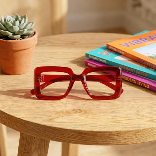 Image of Eyekepper Reading Glasses 4.0, Readers for Women, 2 Pack Red