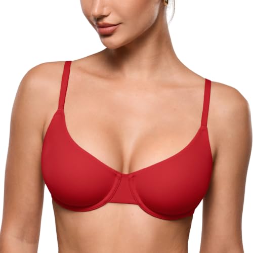 Image of INLYRIC Women's Unlined Balconette Bra Tshirt Underwire